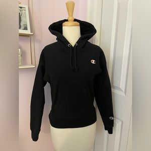 Black Reverse Weave Champion Hoodie